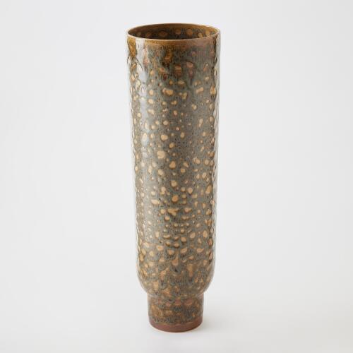 Allium Vase-Gray Splotch-Tall