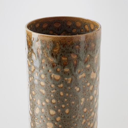 Allium Vase-Gray Splotch-Tall