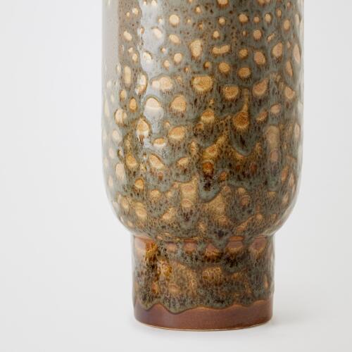 Allium Vase-Gray Splotch-Tall