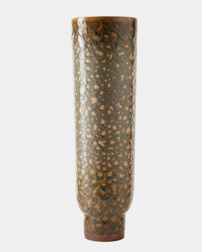 Allium Vase-Gray Splotch-Tall