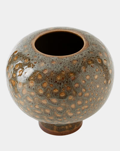 Allium Vase-Gray Splotch