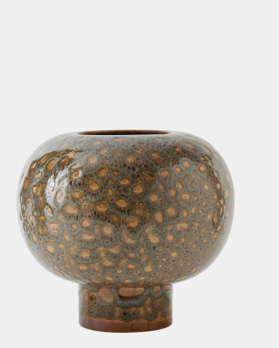 Allium Vase-Gray Splotch