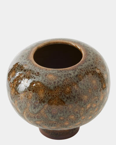 Allium Vase-Gray Splotch