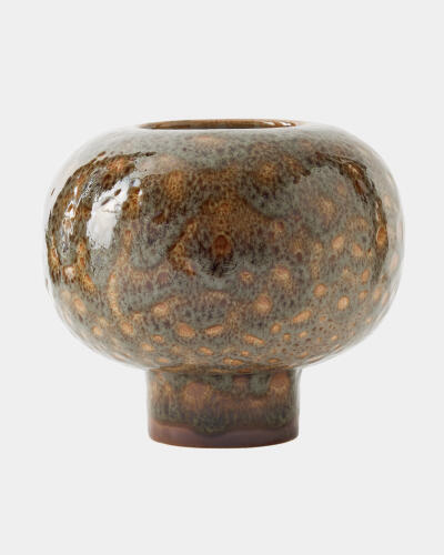 Allium Vase-Gray Splotch