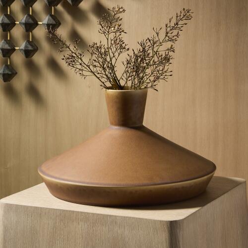 Modern Vase-Rust-Squat