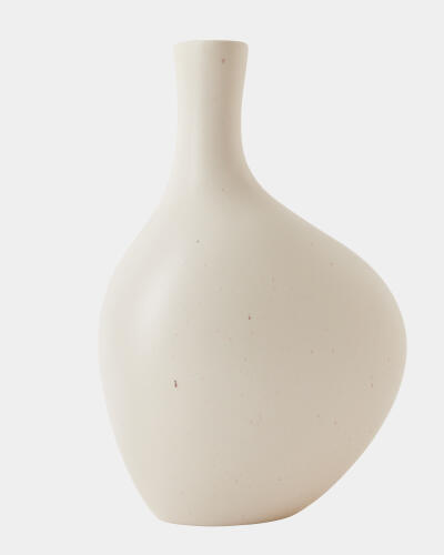 Obey Vase-Ivory-Lg