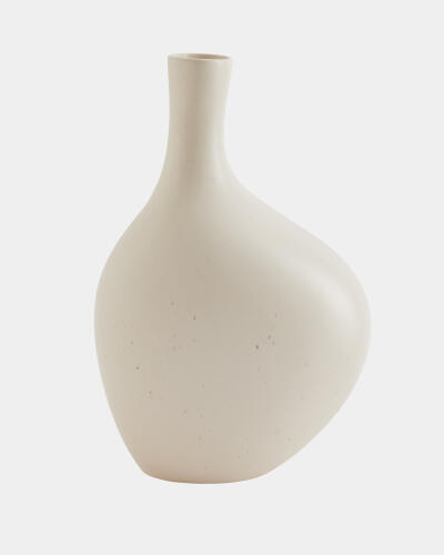 Obey Vase-Ivory-Lg