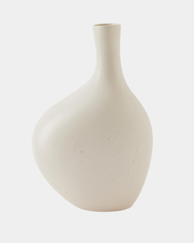 Obey Vase-Ivory-Lg