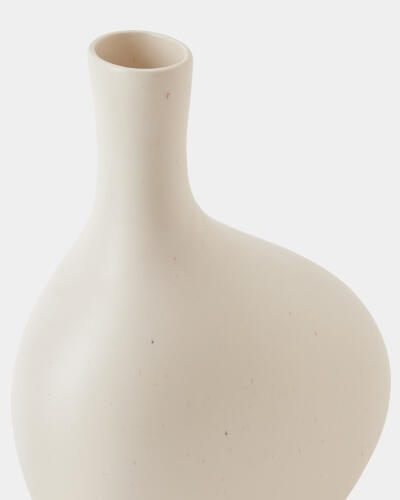 Obey Vase-Ivory-Lg