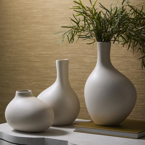 Obey Vase-Ivory-Lg