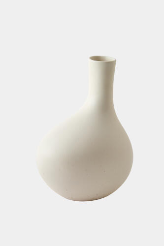 Obey Vase-Ivory-Med