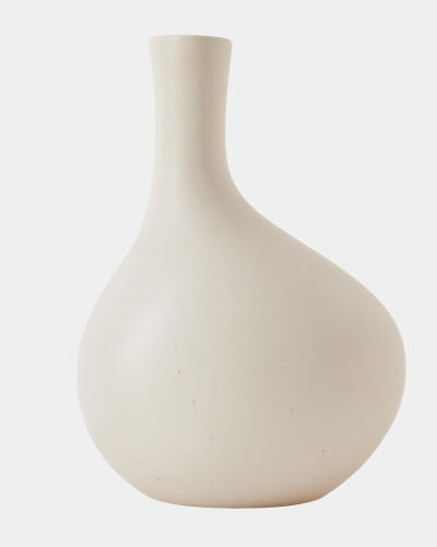 Obey Vase-Ivory-Med