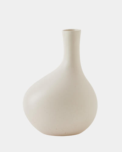 Obey Vase-Ivory-Med