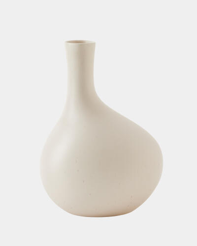 Obey Vase-Ivory-Med