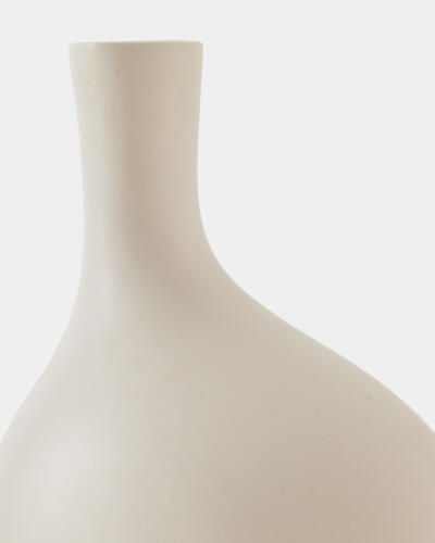 Obey Vase-Ivory-Med