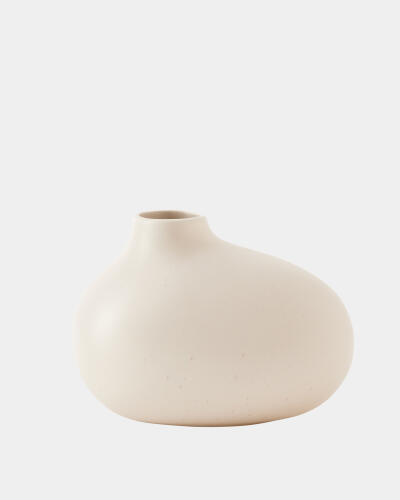 Obey Vase-Ivory-Sm