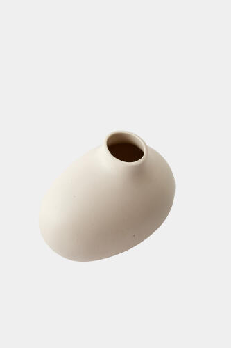Obey Vase-Ivory-Sm