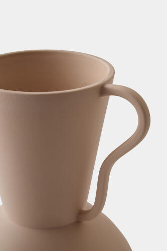 Ruffle Vase-Handles-Blush