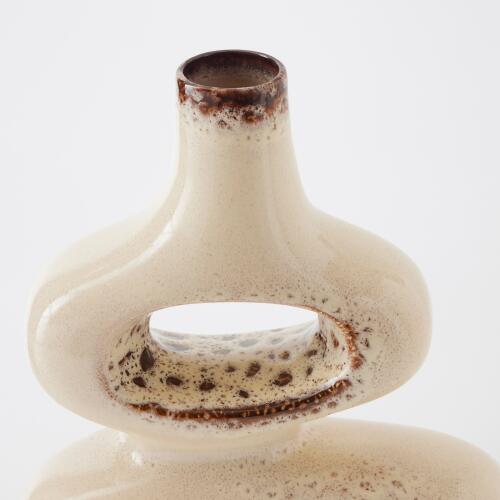 Token Vase-Beige Splotch-Med