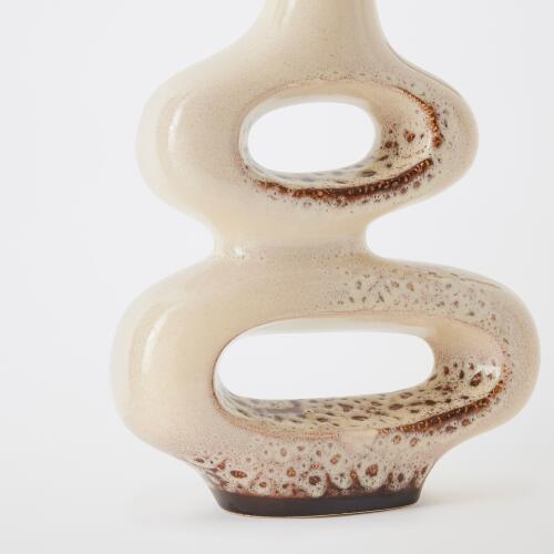 Token Vase-Beige Splotch-Med