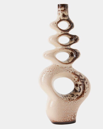 Token Vase-Beige Splotch-Sm