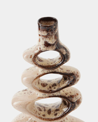 Token Vase-Beige Splotch-Sm