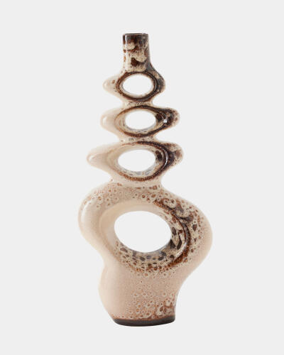 Token Vase-Beige Splotch-Sm
