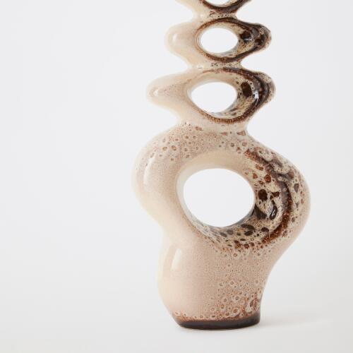 Token Vase-Beige Splotch-Sm
