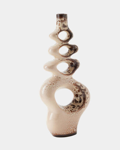 Token Vase-Beige Splotch-Sm