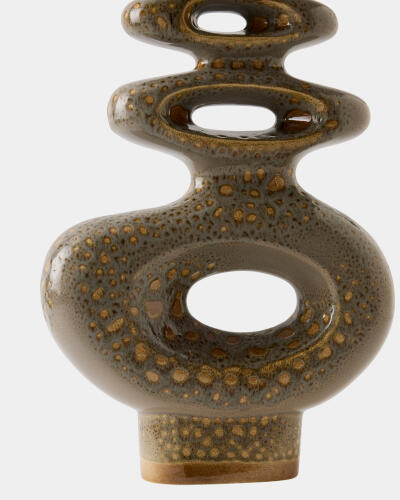 Token Vase-Gray Splotch-Lg