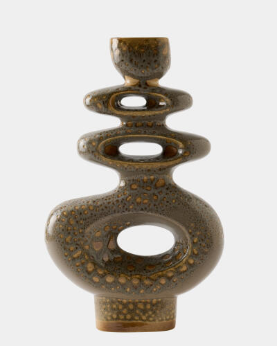 Token Vase-Gray Splotch-Lg