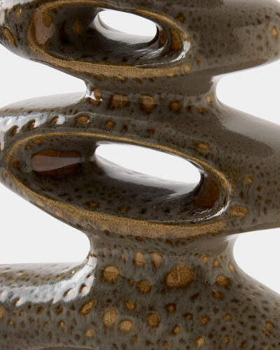 Token Vase-Gray Splotch-Lg