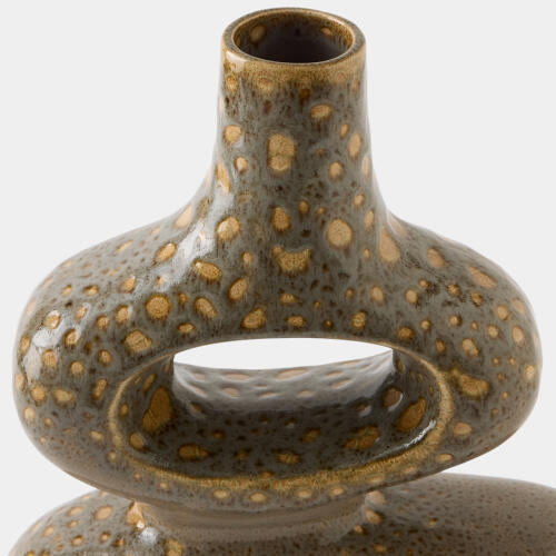 Token Vase-Gray Splotch-Med