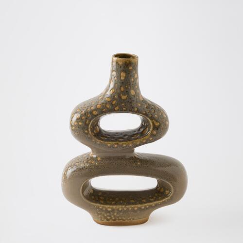 Token Vase-Gray Splotch-Med