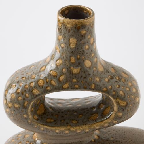 Token Vase-Gray Splotch-Med