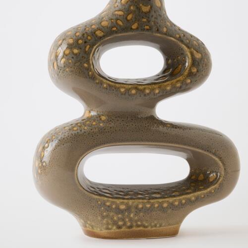 Token Vase-Gray Splotch-Med