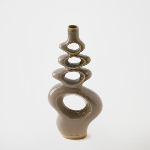 Token Vase-Gray Splotch-Sm