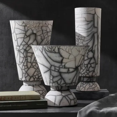 Trophy Vase-Naked Raku-Short