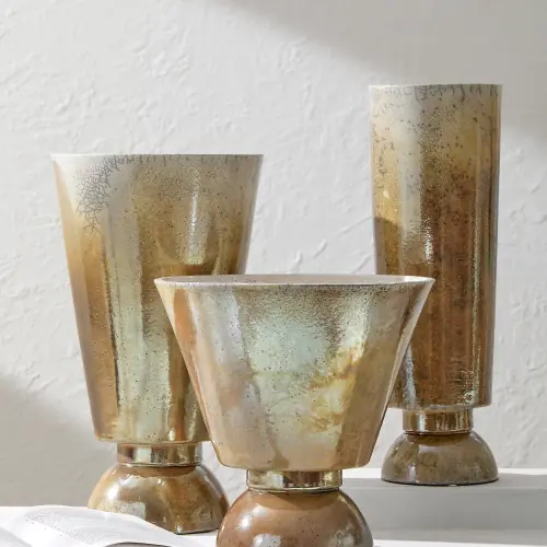 Trophy Vase-Iridescent-Tall