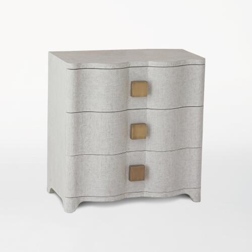 Toile Linen Bedside Chest