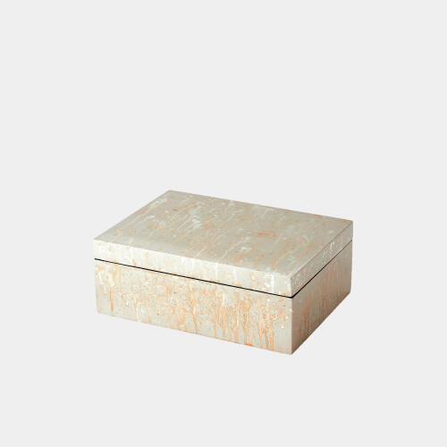 Champagne Silver Leaf Box