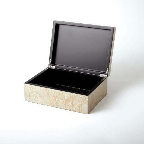 Champagne Silver Leaf Box