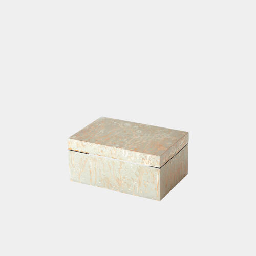 Champagne Silver Leaf Box