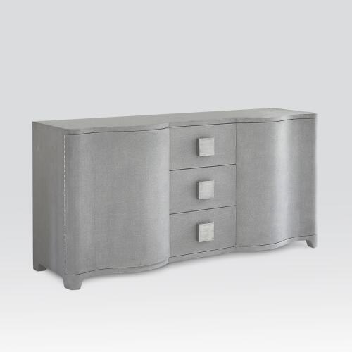 toile linen credenza-grey