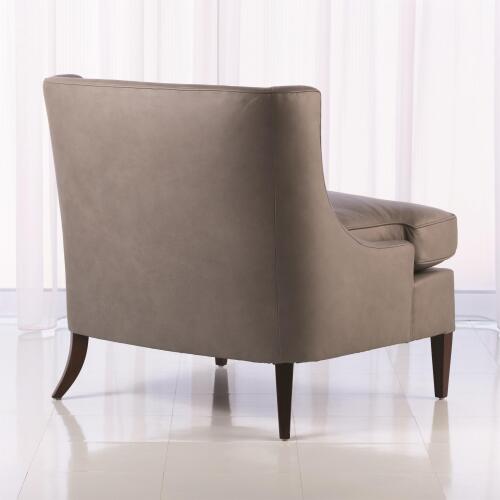 Severn Lounge Chair-Grey Leather