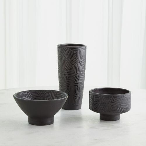 Amazonas Vase-Black