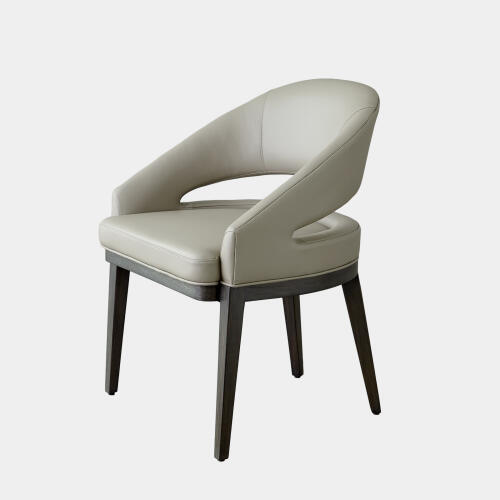 Alcott Dining Chair-Gray Leather