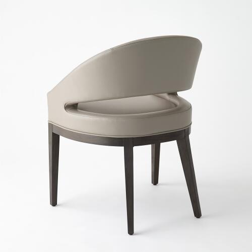 Alcott Dining Chair-Gray Leather