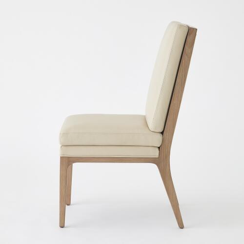Abbott Dining Chair-Taupe Leather