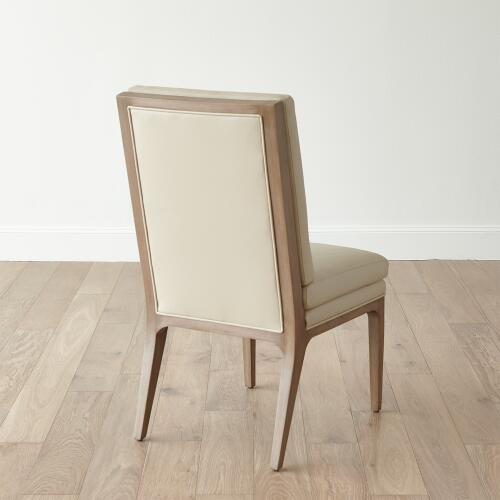 Abbott Dining Chair-Taupe Leather